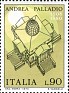 Italy - 1973 - Arquitectura - 90 L - Castaño - Italia, Architecture - Scott 1106 - Andrea Palladio Villa Capra - 0